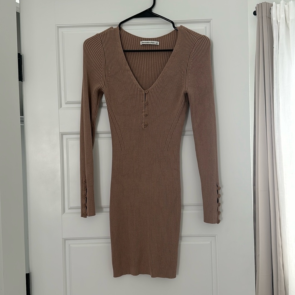 Abercrombie & Fitch Henley Dress Size S Brown